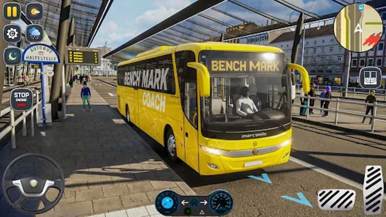 US Bus Game Sim Coach Driving Image