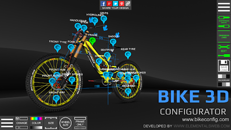 Bike 3D Configurator screenshot