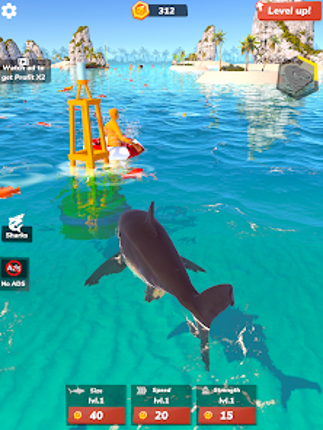 Idle Shark 2-Mega Tycoon Game Image