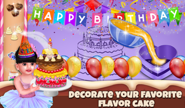 Baby Aadhya Birthday Cake Maker Cooking Game Image