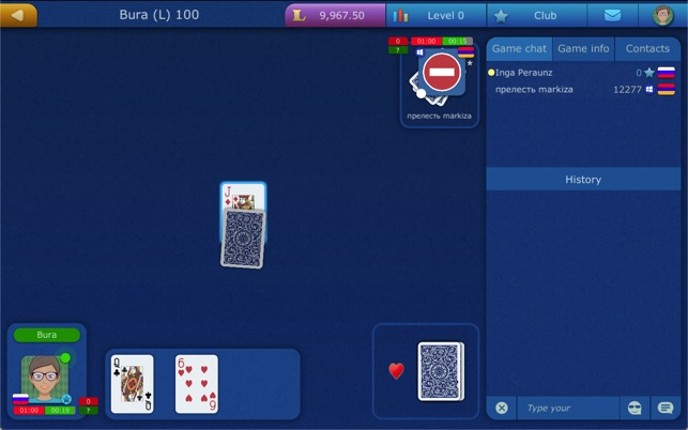 Online Bura LiveGames screenshot