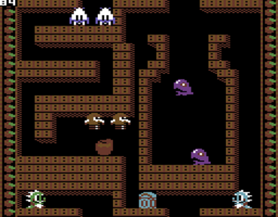 Bubble Bobble: Lost Cave C64 screenshot