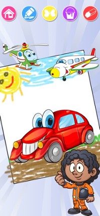 Cars Coloring Pages & Race screenshot