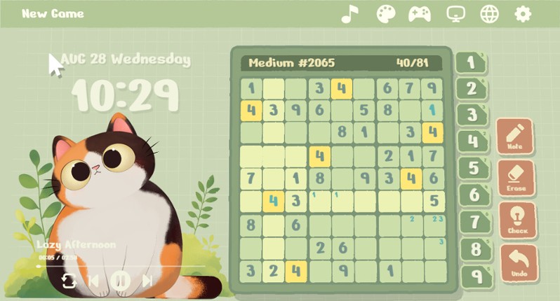 Cozy Sudoku screenshot