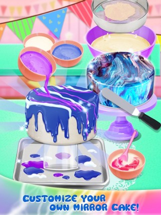 Galaxy Mirror Glaze Cake screenshot