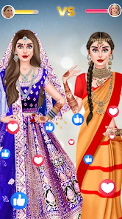 Indian Wedding Bridal Dress up Image