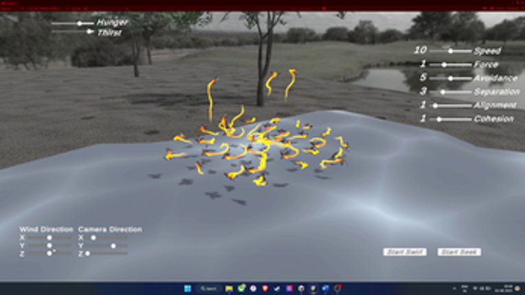 SkyVibe: Bird Flocking Simulation Image
