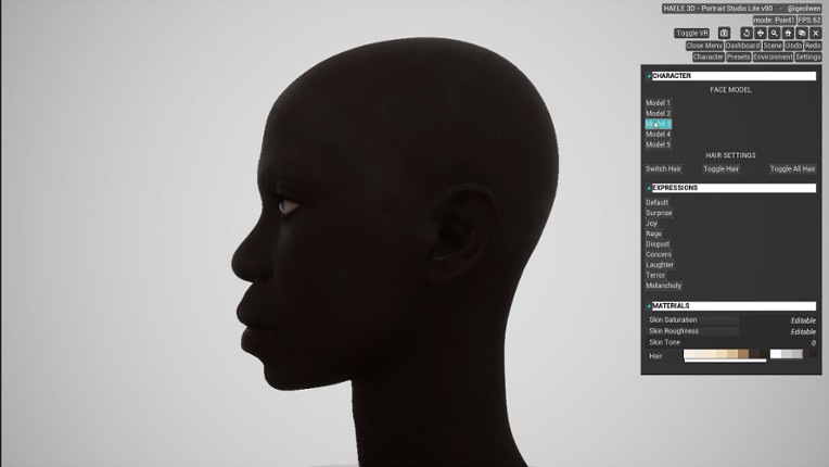 HAELE 3D - Portrait Studio Lite - Drawing References screenshot