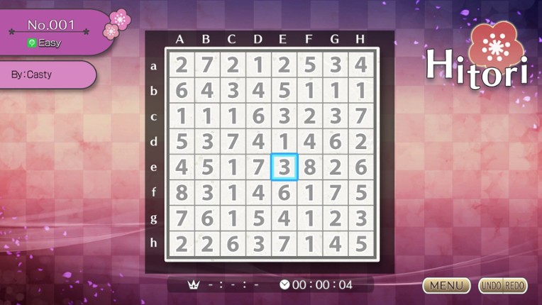 Puzzle by Nikoli W Hitori (Windows) screenshot