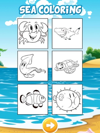 Shark coloring book for kids games Image