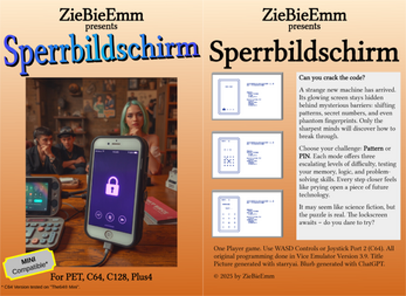 Sperrbildschirm (PET,C64,C128,Plus4) screenshot