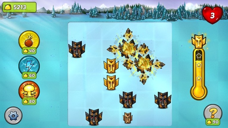 Tiny Totem Tap- Aztec, Mayan gold chain reaction puzzle game hd screenshot