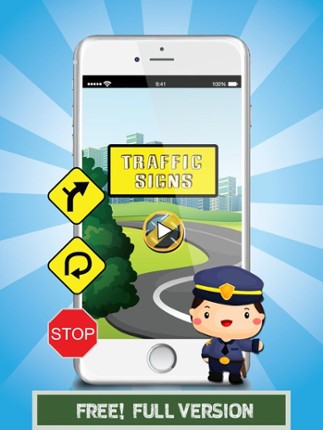 Traffic Signs Flashcards: English Vocabulary Learning Free For Family &amp; Kids! screenshot