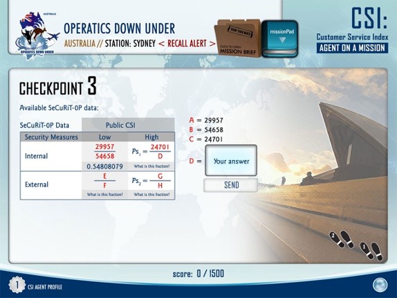 Customer Service Index – CSI screenshot