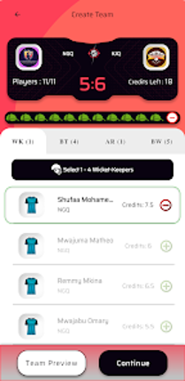 11cricketers screenshot