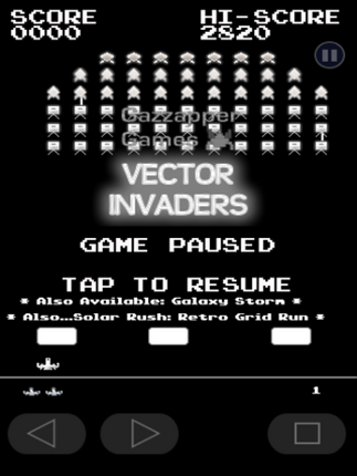Vector Invaders in Space screenshot