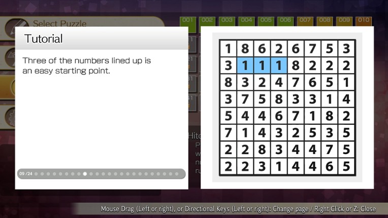 Puzzle by Nikoli W Hitori (Windows) screenshot