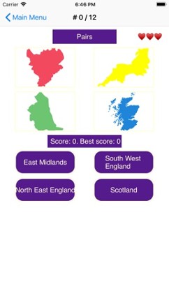 Regions of the United Kingdom screenshot