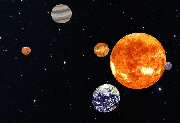 Solar System Simulation Image