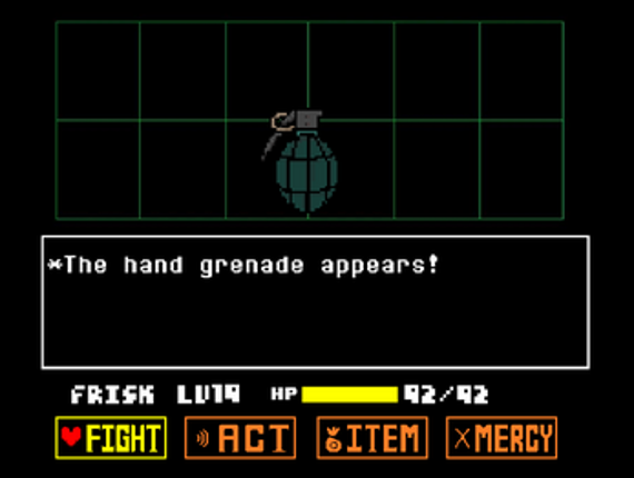 Undertale - Vs. Hand grenade Image