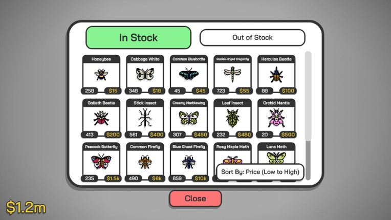 Budgie's Bug Shop screenshot