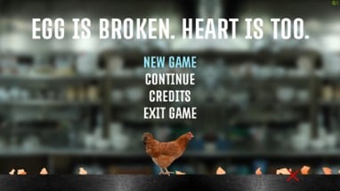 egg is broken. heart is too. Image