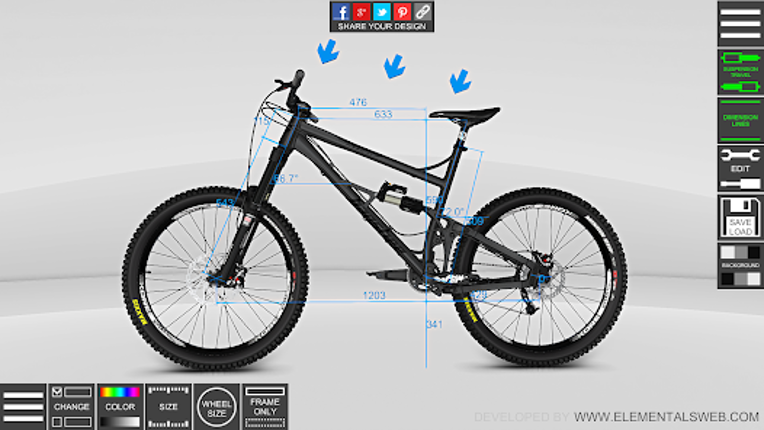 Bike 3D Configurator screenshot