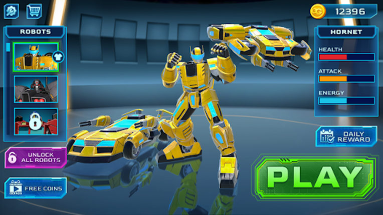 Robot Car Transform Fight Game screenshot