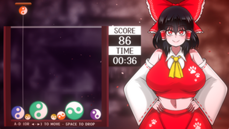 Hakurei Reimu Strip Game Image