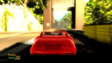 Landscape incorporation car game in the forest Image