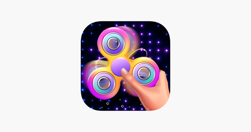 Neon Fidget Spinner Simulator Game Cover