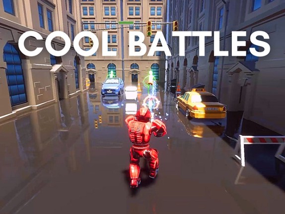 Robot War Space Battle 3D Image