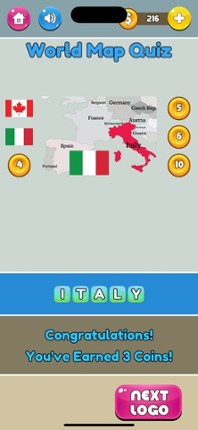 World Map Quiz 2025 screenshot