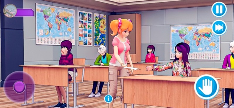Anime High School Teacher 3D screenshot