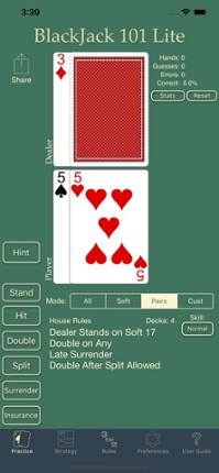 Blackjack 101 - Play Perfect screenshot