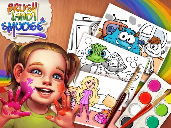 Brush and Smudge - coloring book Image