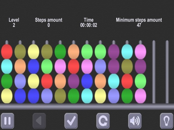 Color Heap Puzzle. Hanoi Tower screenshot