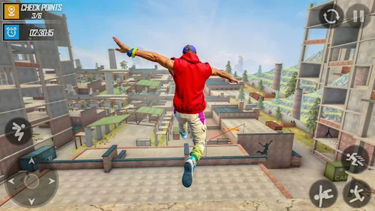 Only Going Up Parkour Rooftop Image