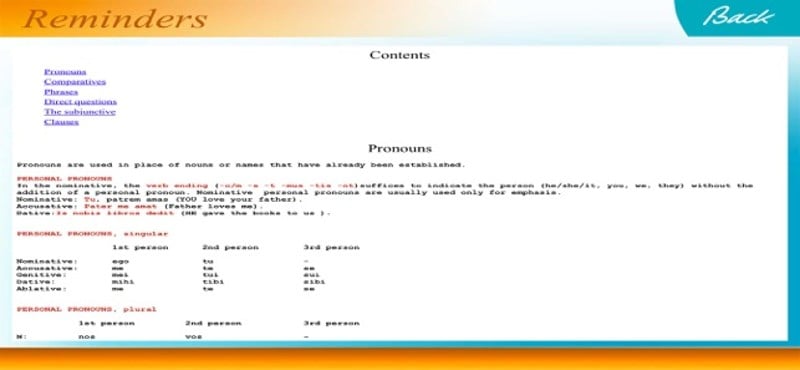 Latin Learn &amp; Revise Level 2 screenshot