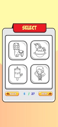 Unicorn And Friend Color Book screenshot