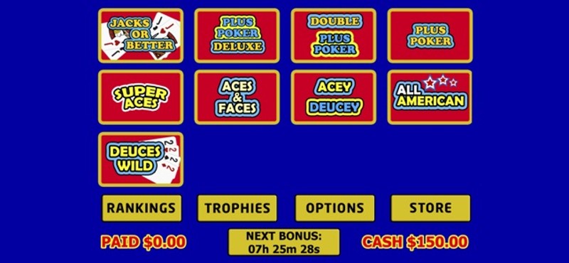 Video Poker Casino Slot Cards Image