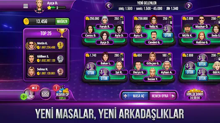 Rakkip Çanak Okey screenshot