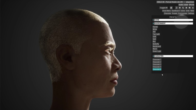 HAELE 3D - Portrait Studio Lite - Drawing References screenshot