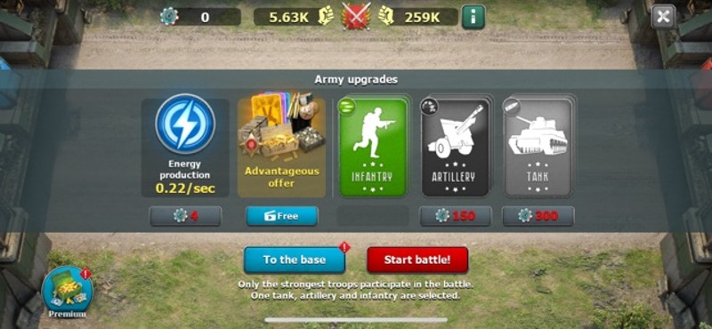 Heroes of War: Idle army game screenshot