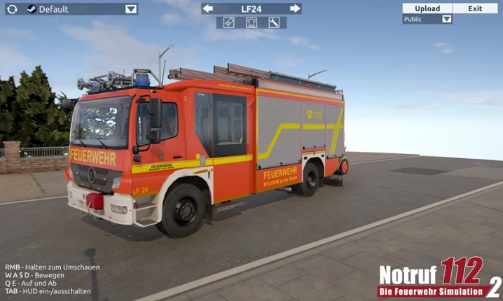 Notruf 112 - Die Feuerwehr Simulation 2: Showroom screenshot