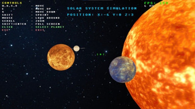 Solar System Simulation screenshot