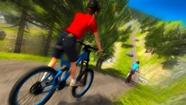 Uphill Bicycle Rider Kids - Offroad Mountain Climb Image