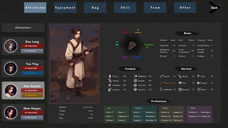 Wuxia Saga: Ten Thousand Paths screenshot