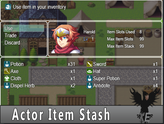 Actor Item Stash X for RPG Maker MV Image