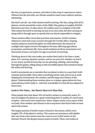 Fun Facts About Earth - Article Image